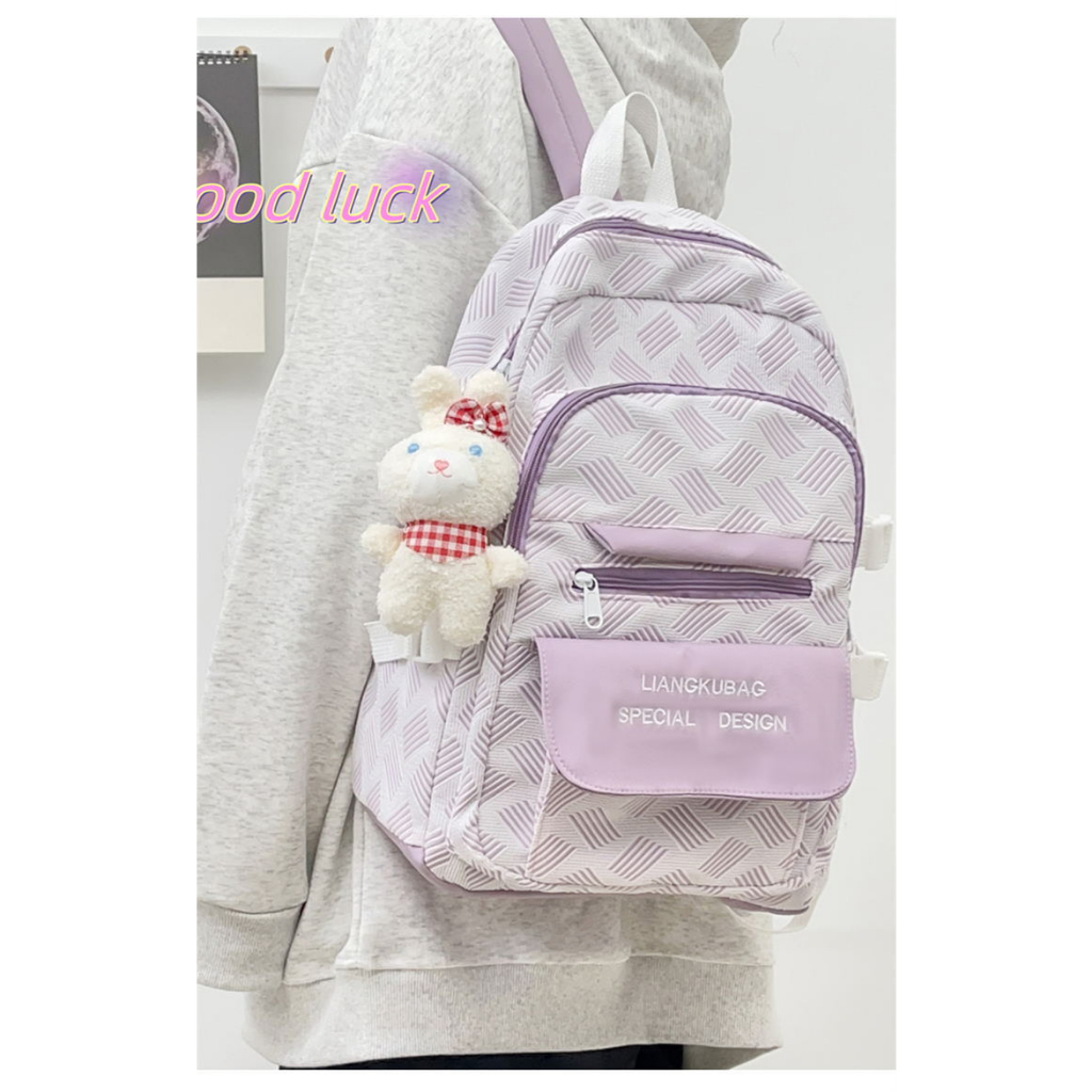 Balo nữ đi học, Balo đựng laptop nhiều ngăn chống thấm nước có 4 màu