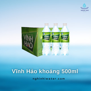 Nước Khoáng Có Ga Vĩnh Hảo 500ML (24 chai/1 thùng)