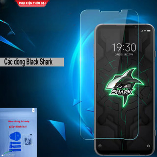 Cường lực Black Shark 3 / 3s / 3 Pro / Shark 4 / 4s / Shark 5 / 5 Pro trong suốt loại tốt 9H / 2.5D ( tặng keo mép )