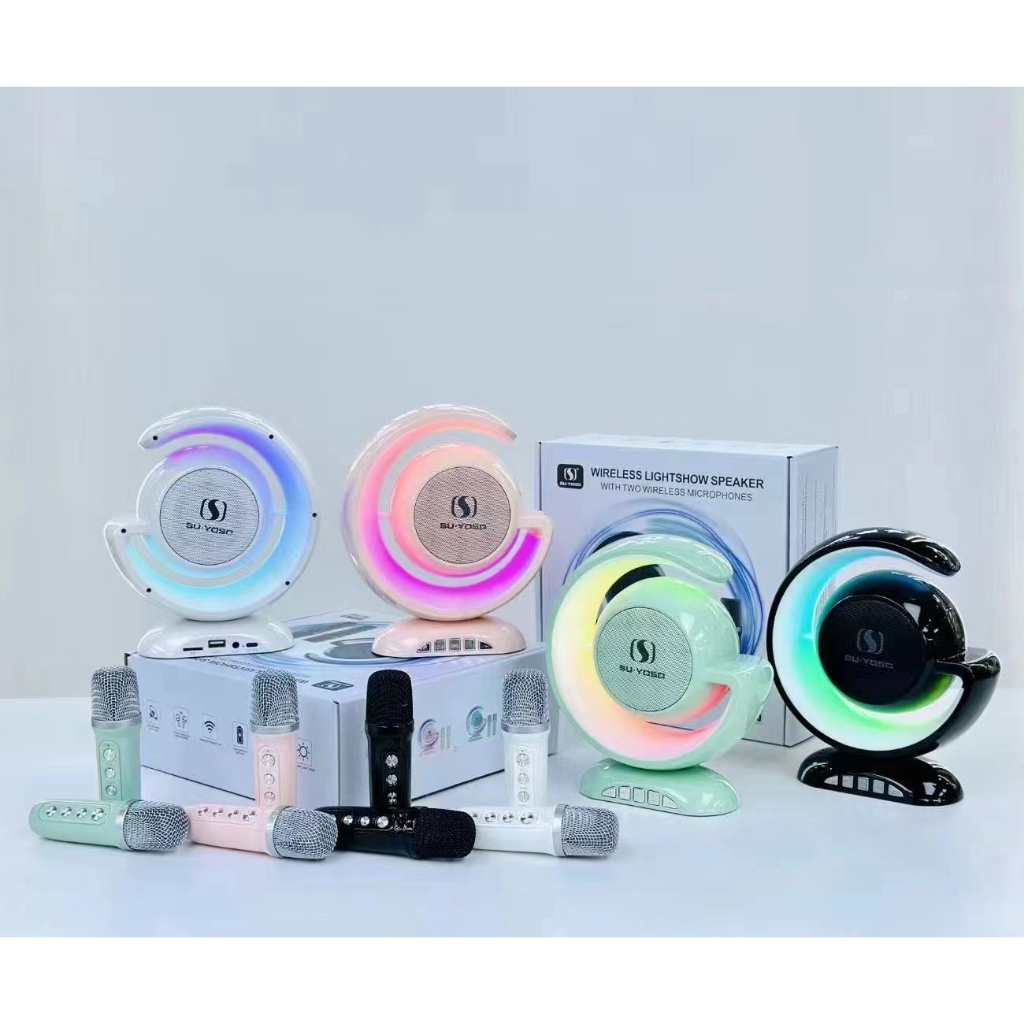 Loa Karaoke Bluetooth J.A OFFICIAL STORE YS 110 Led RGB, 2 Mic Không Dây
