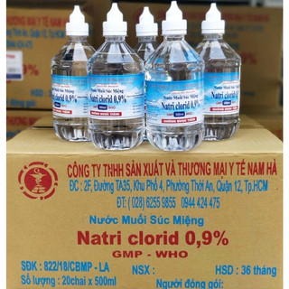 NƯỚC MUỐI SINH LÝ NATRI CLORID 0.9%