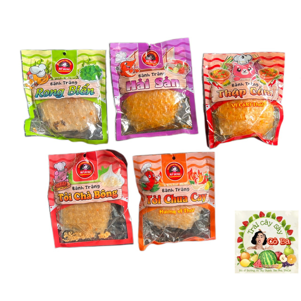 Bánh Tráng MINI 5 vị SHOP TRÁI CÂY SẤY CÔ BA