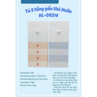 Tủ nhựa 5 tầng Holla