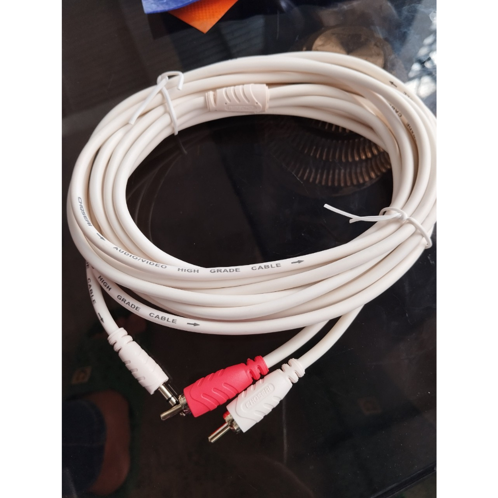 Dây 3.5 ra 2 đầu AV Bông Sen loại 1,8M/5M/10 M