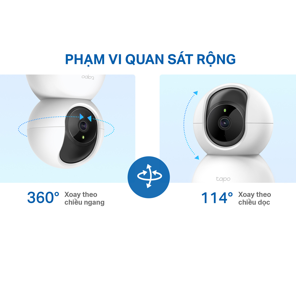 [Hỏa Tốc] Camera Wifi TP-Link Tapo C200/ C210/ C211/ C212/ C220 Full HD 2MP/3MP/2K QHD Quay Quét 360 độ Giám Sát An Ninh