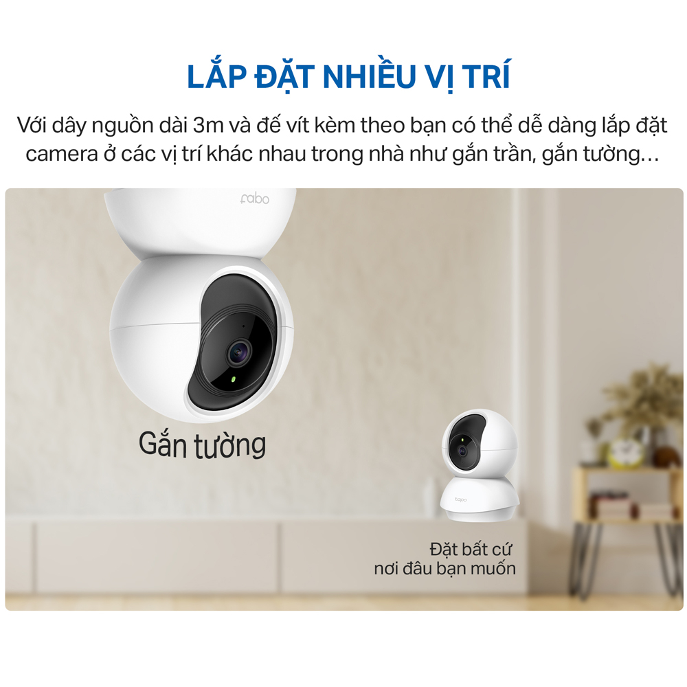 [Hỏa Tốc] Camera Wifi TP-Link Tapo C200/ C210/ C211/ C212/ C220 Full HD 2MP/3MP/2K QHD Quay Quét 360 độ Giám Sát An Ninh