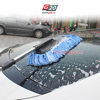 CHỔI LAU RỬA XE SỢI NANOFIBER, CÁN NGẮN ĐIỀU CHỈNH ĐƯỢC - GRX15