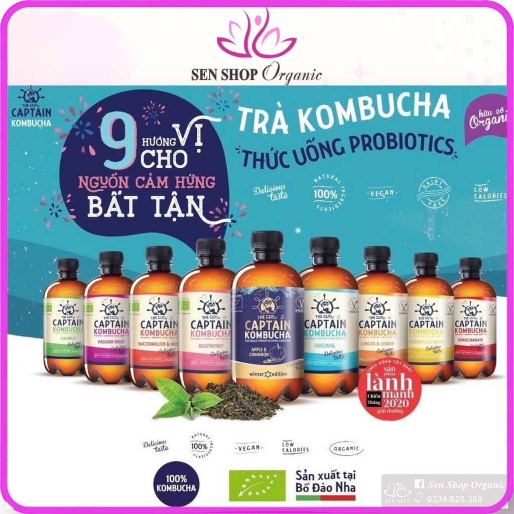 Trà Kombucha hữu cơ - 400ml
