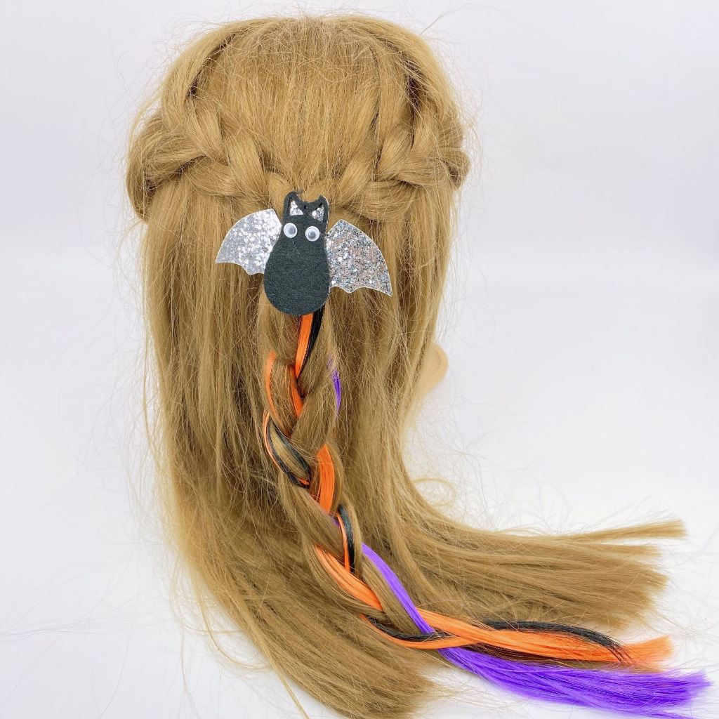 Kẹp Tóc Giả Nhiều Màu Sắc Hóa Trang Halloween Cá Tính Độc Đáo Cho Bé Gái