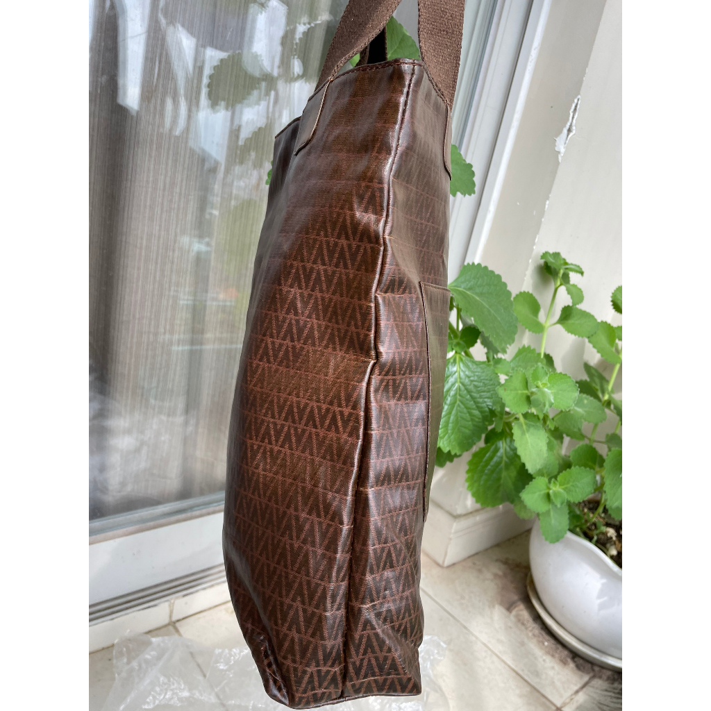 Lc198 Túi si tote da thật phủ nhựa Vale,ntino có kèm ví cho nam và nữ