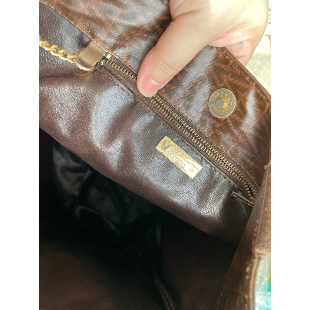 Lc198 Túi si tote da thật phủ nhựa Vale,ntino có kèm ví cho nam và nữ