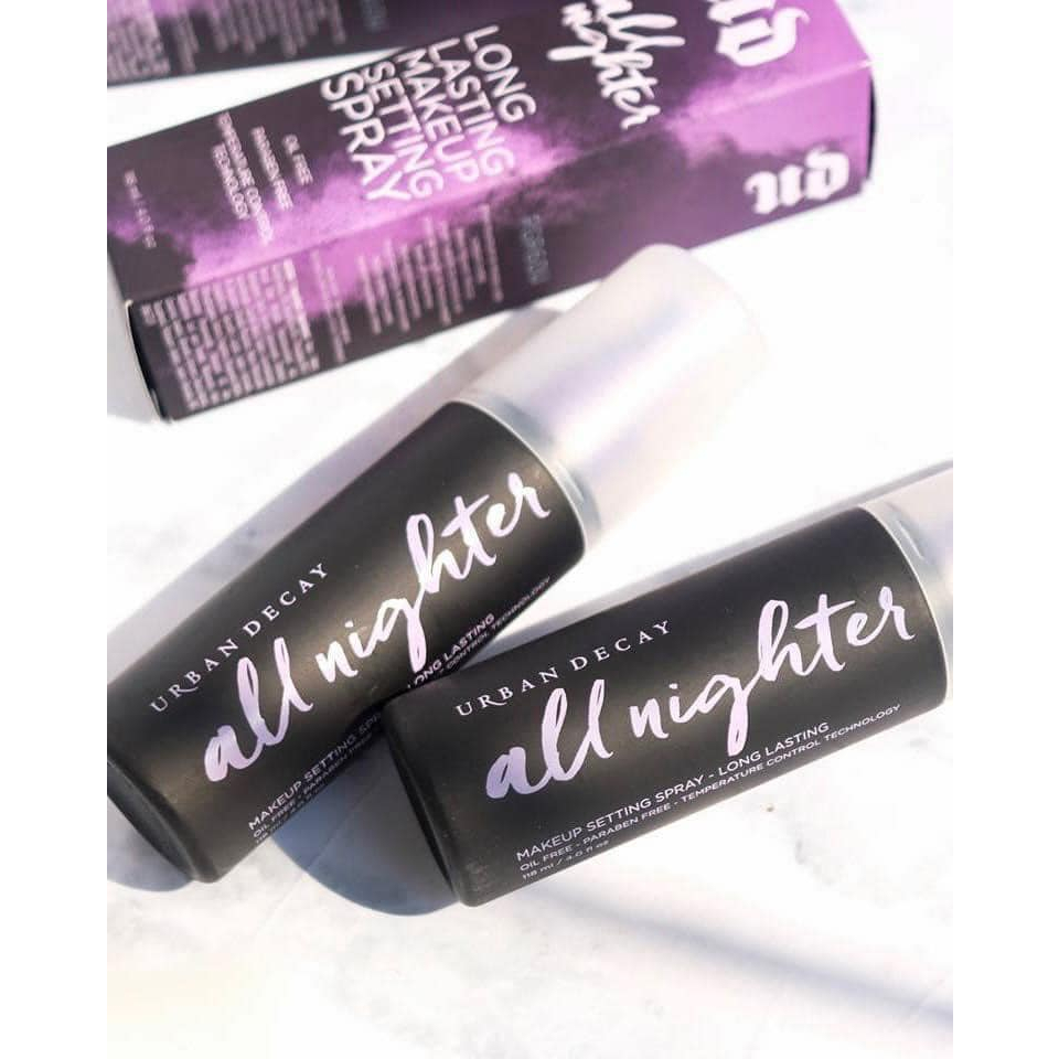 Xịt Khóa Nền Urban Decay Spray All Night Cherry Long Lasting Makeup 118ml