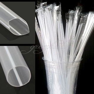 Ống hút phi 12 trắng có màng bọc từng ống - bịch 500g