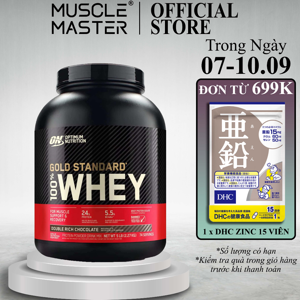Sữa Bột Tăng Cơ Cao Cấp ON GOLD STANDARD 100% WHEY 5lbs