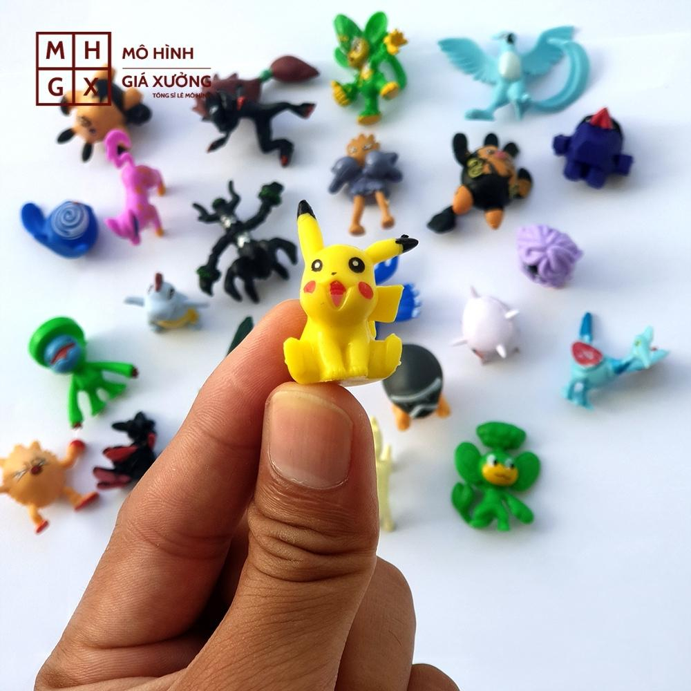 Mô Hình Pokemon tổng hợp 144 mẫu Pokemon nhỏ / lớn gồm 6 túi mỗi túi 24 loại - Cao 3-5cm - nặng 250gram + Bọc túi Nilon