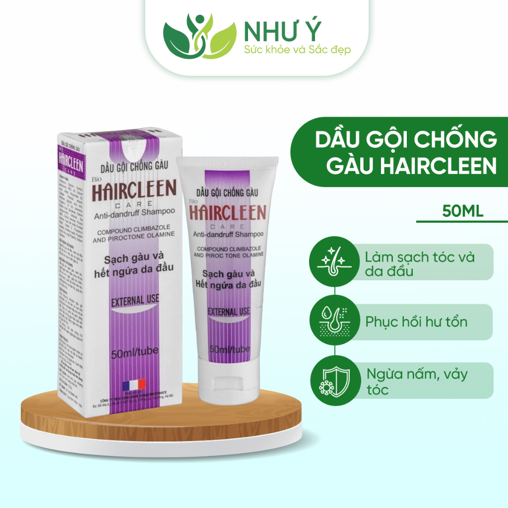 Dầu gội sạch gàu Bio HairCleen Care 50ml, ngừa gàu, ngừa nấm da đầu, phục hồi tóc hư tổn giúp tóc bóng mượt chắc khỏe