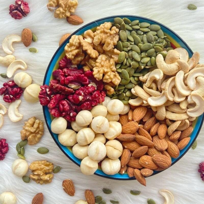 MIXED NUTS - 5 HẠT DINH DƯỠNG ĐÃ TÁCH VỎ - (500gram)