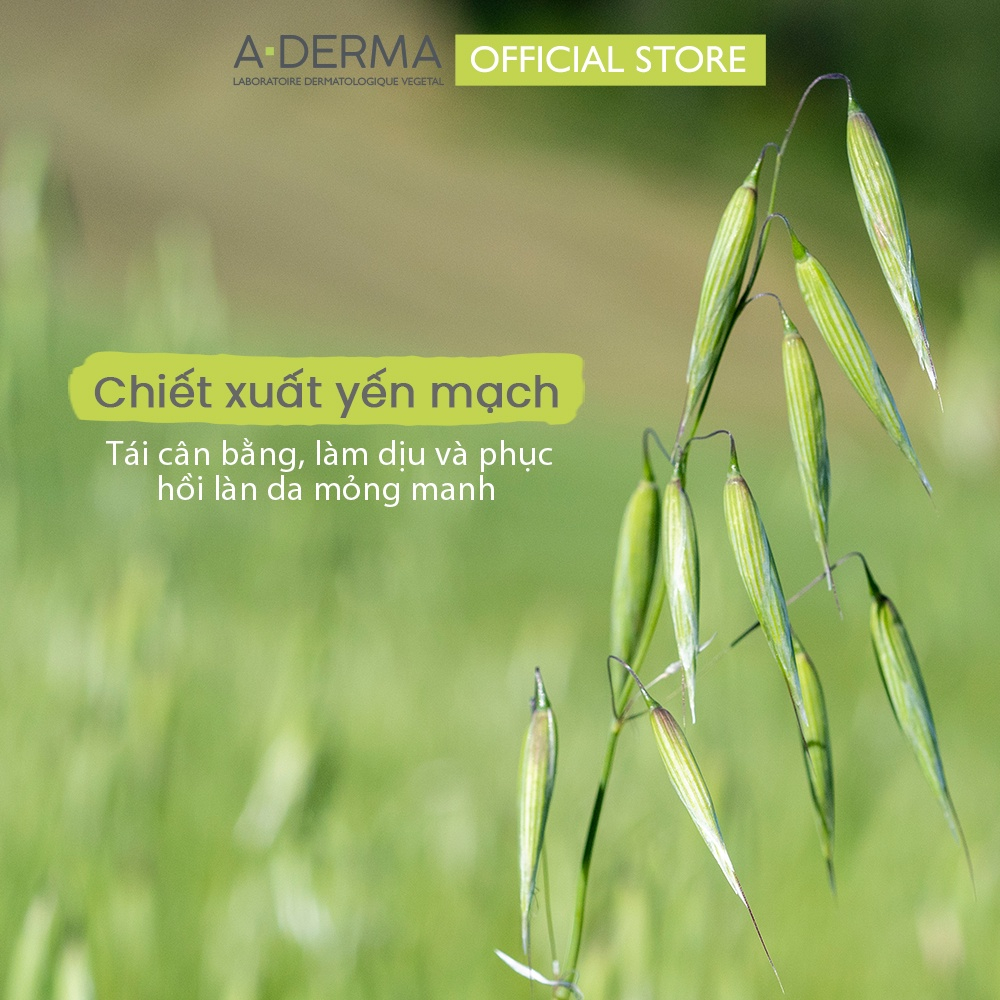 Sữa tắm gội Aderma cho bé sơ sinh 500ml & 750ml dưỡng ẩm, giảm rôm sảy, v.iêm da cơ địa