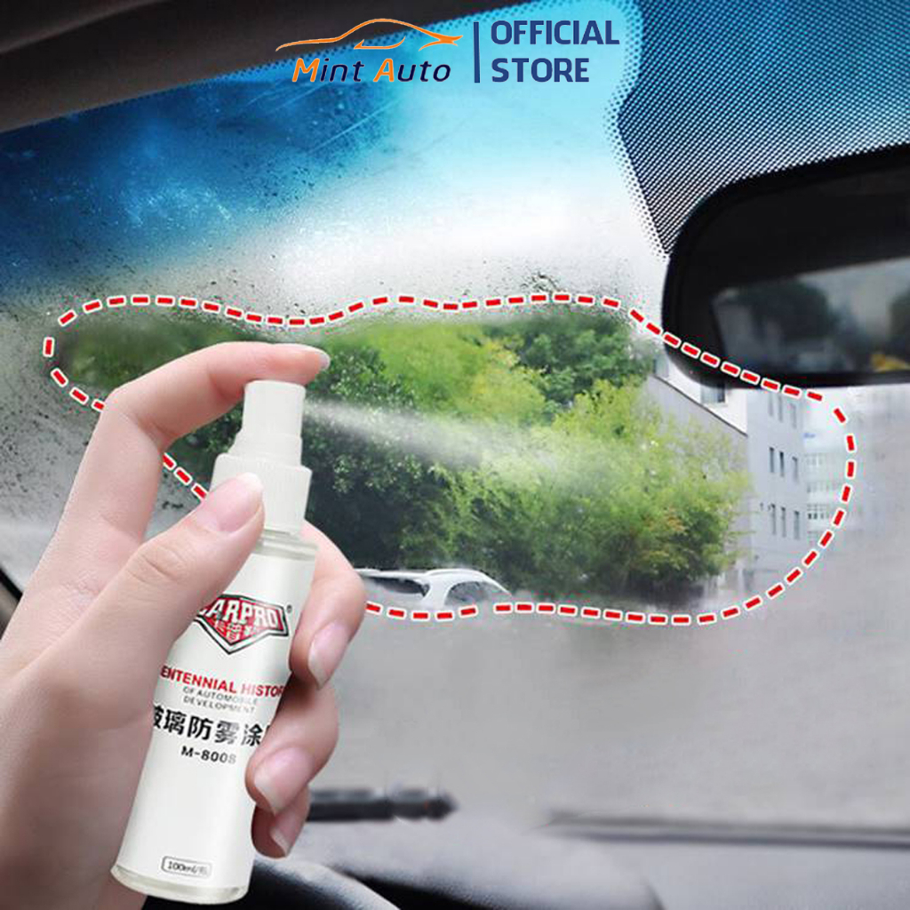 Chai xịt phủ nano chống nước cho kính lái, gương chiếu hậu CarPro M-8008 dung tích 100ml