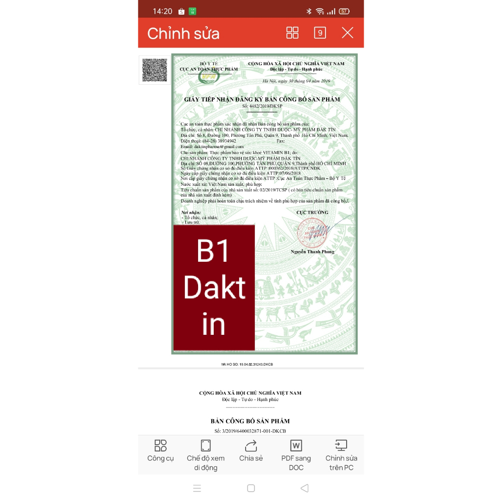 VITAMIN B1 Daktin Hộp 100 viên bổ sung Vitamin B1, tăng cường chuyển hóa, giúp kích thích ăn ngon miệng...