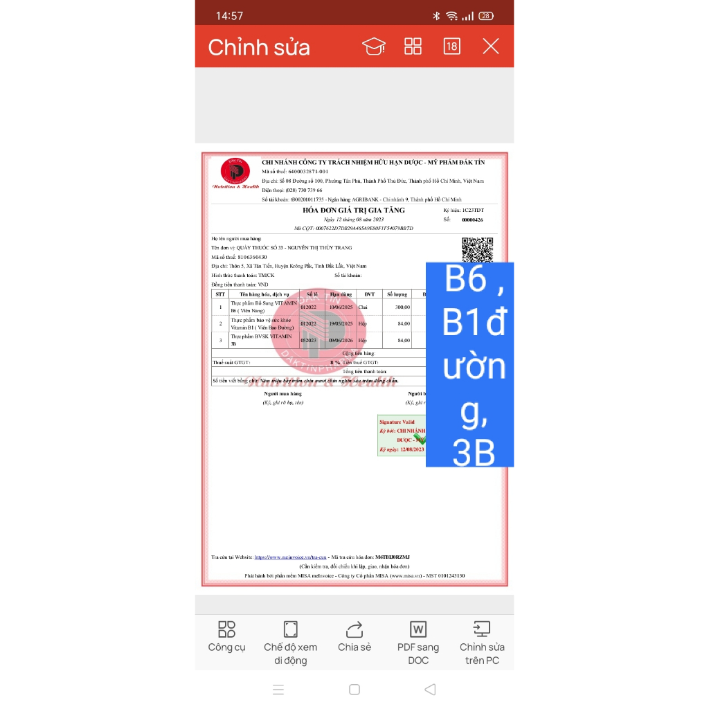 VITAMIN B1 Daktin Hộp 100 viên bổ sung Vitamin B1, tăng cường chuyển hóa, giúp kích thích ăn ngon miệng...