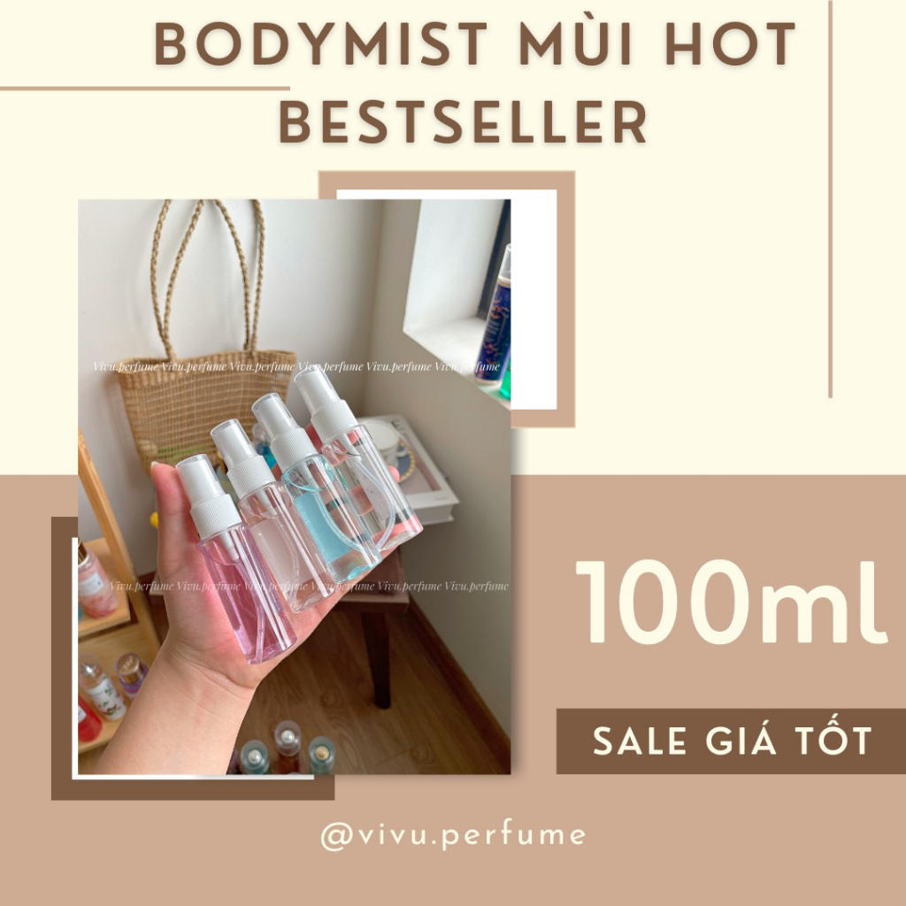 Body mist mùi HOT - chai chiết 100ml