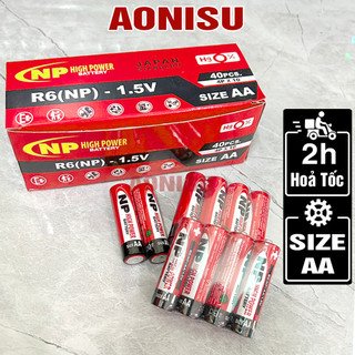  Pin AA NP High Power Dung Lượng Cao Loại Tốt Giá Rẻ - Pin Tiểu 2A Dùng Cho Remote TV Đồng Hồ  Đồ Chơi Điện Tử AONISU 