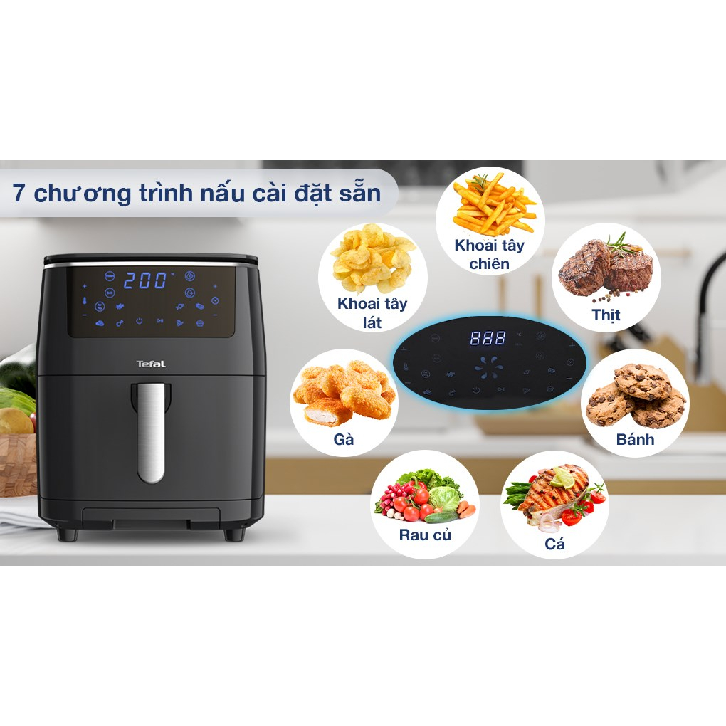 NỒI CHIÊN HƠI NƯỚC TEFA FW201815 6,5L HẤP,CHIÊN,NƯỚNG