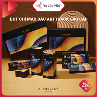 [BÚT CHÌ MÀU DẦU CAO CẤP] BỘ BÚT CHÌ MÀU DẦU ARTTRACK VẼ TRANH - HỘP 48 MÀU, 72 MÀU, 120 MÀU, VẼ ÊM NÉT- BỀN MÀU