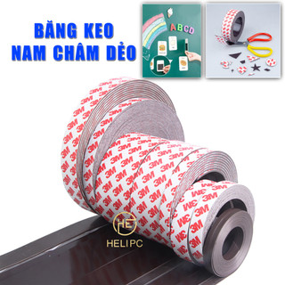 Nam châm dẻo có băng keo cuộn dài 1m, 2m, 3m làm bảng tên, ghi thông tin lên bảng từ, tủ lạnh, rèm cửa sổ