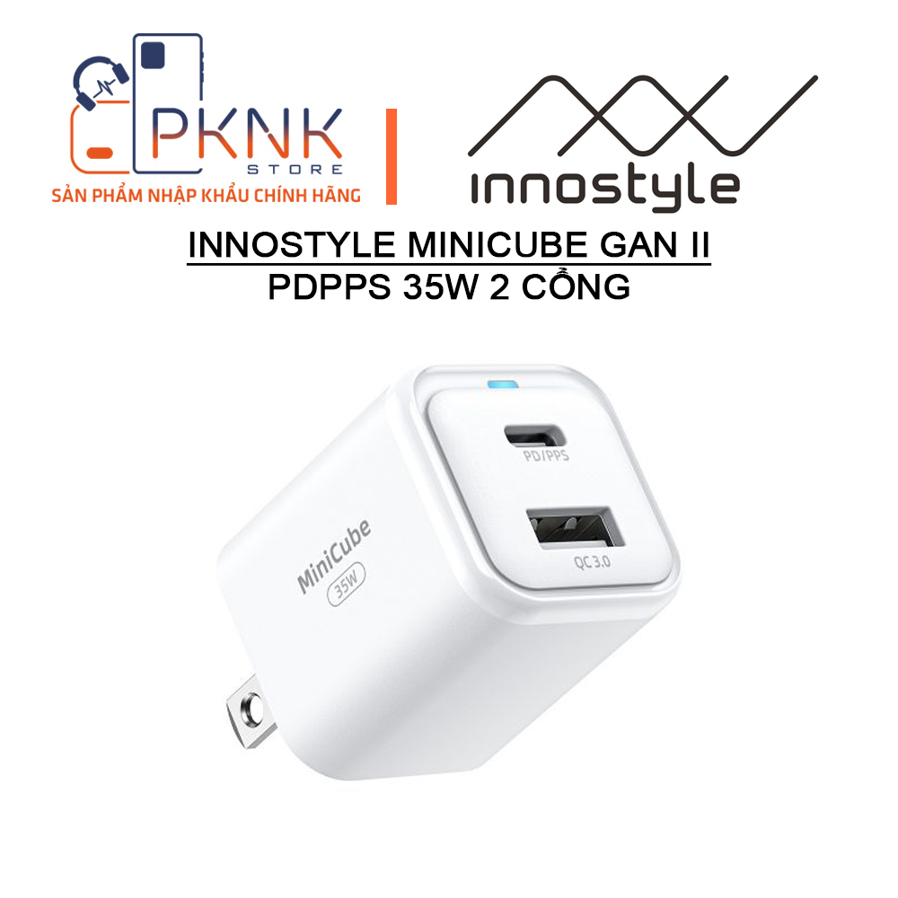 SẠC NHANH INNOSTYLE MINICUBE GAN II 35W 2 CỔNG