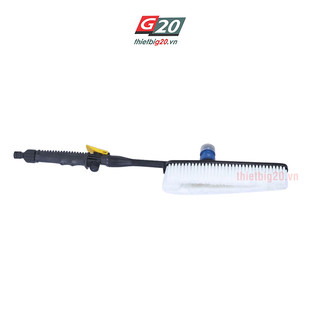 Chổi cọ rửa xe, nhà cửa, sân vườn áp lực, có đầu tiếp hóa chất GRX05 - Lắp vòi xịt tăng áp, dây máy xịt rửa 12V