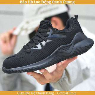 Giày bảo hộ lao động dáng thể thao siêu nhẹ JB 903, mũi thép chống va đập đế lót thép chống đâm xuyên