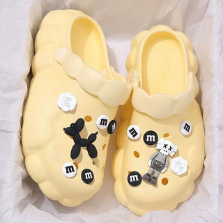 FREESHIP_50K_Dép sục ( Loại 1 ) đế cao 2-4p nữ dễ thương, đính hoạt hình  INS sunnieshoes