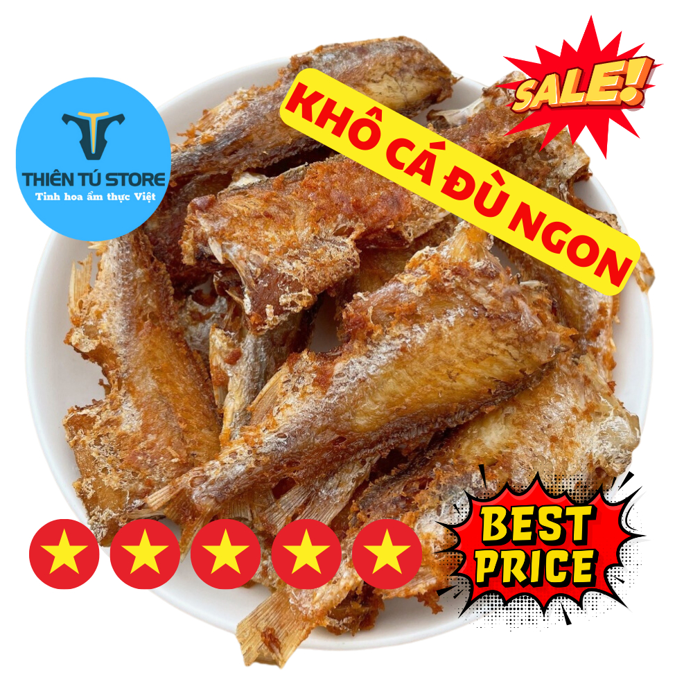 Khô cá lù đù size nhỏ tự nhiên 500g , đậm đà mặn mà béo nhẹ , hàng hải sản sấy khô Thiên Tú Store