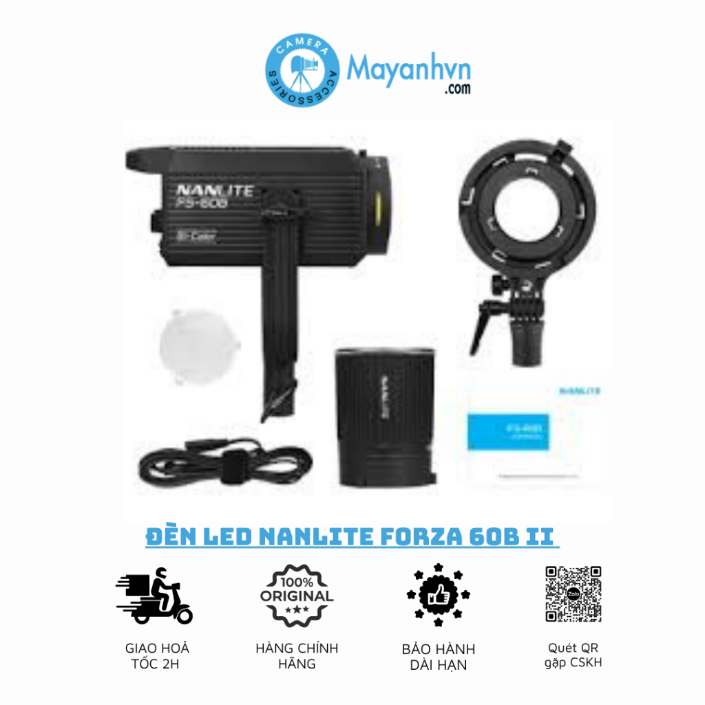 Đèn Led Nanlite Forza 60b II Bicolor Bảo Hành 12 Tháng