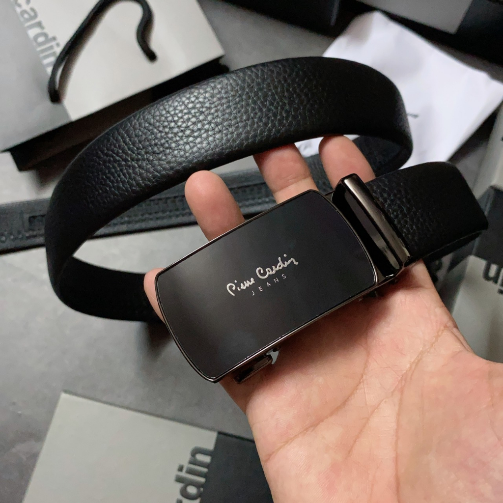 Nịt Pierre Cardin gg trơn cạnh tròn - NN382