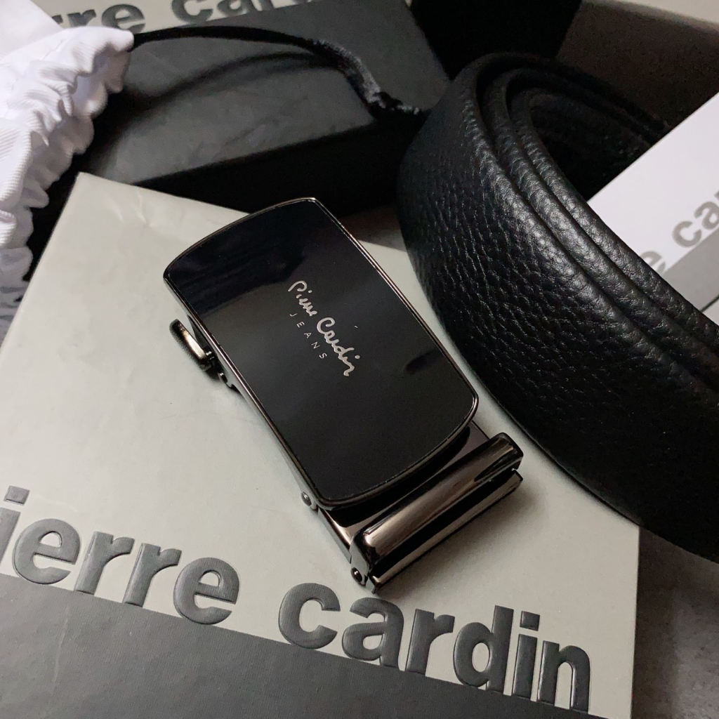 Nịt Pierre Cardin gg trơn cạnh tròn - NN382