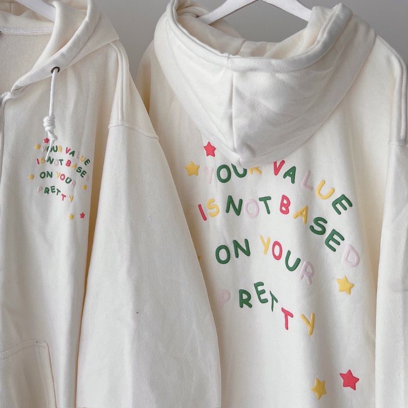 Áo Khoác Nỉ Mũ 2 Lớp Hoạ Tiết Chữ 7 Màu Chất Nỉ Bông Dày Dặn Xịn Xò