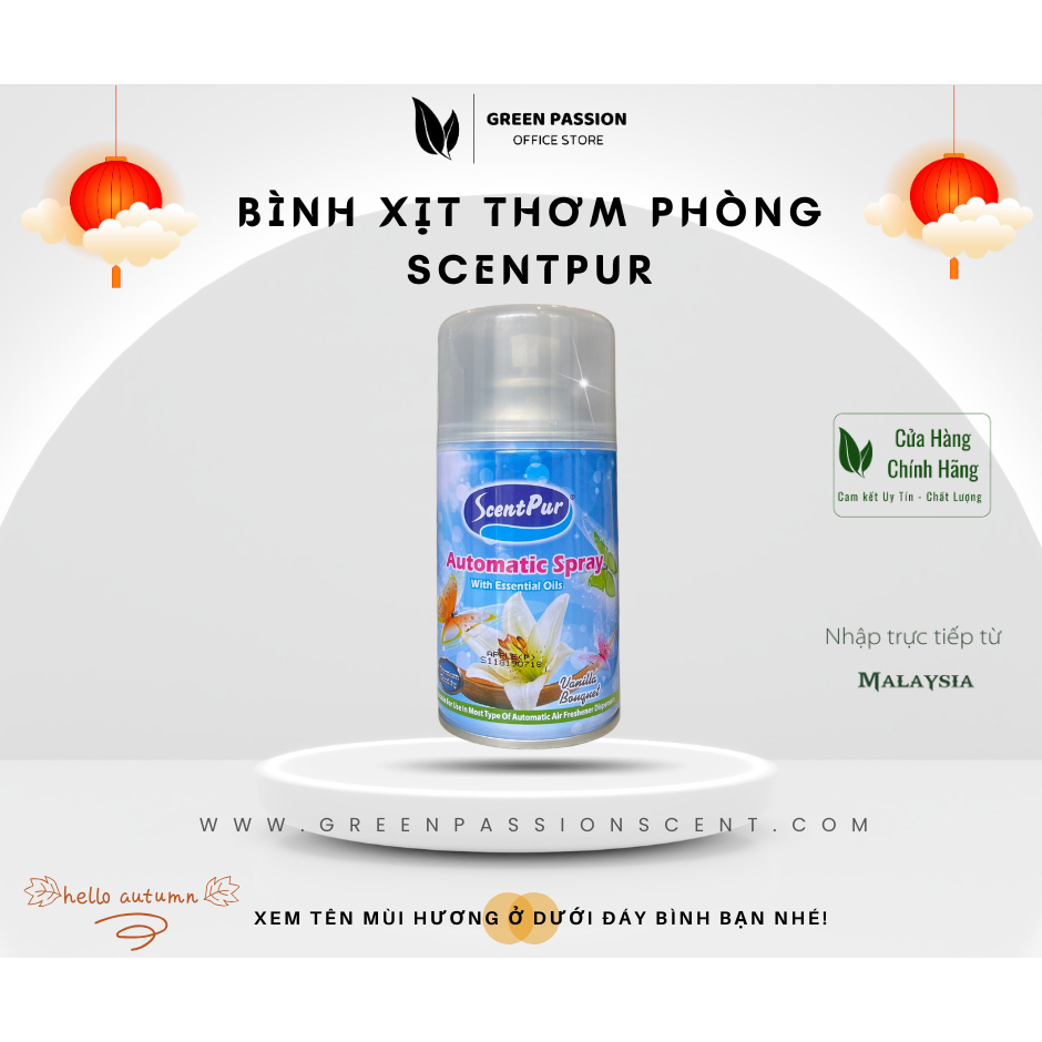 Bình xịt thơm phòng cao cấp ScentPur