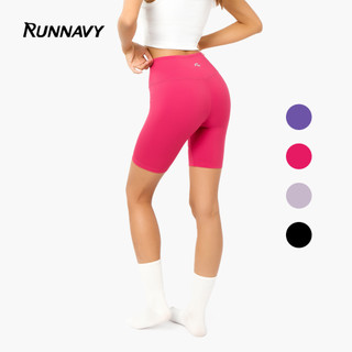 Quần legging biker nữ tập gym yoga chạy running, cạp cao Runnavy WBS18-8"