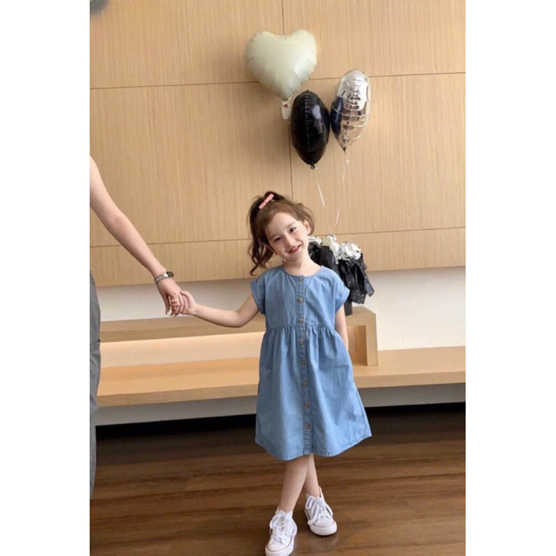 Váy cho be gái zin lụa mềm mịn 12-38kg nhà mộc baby store b226
