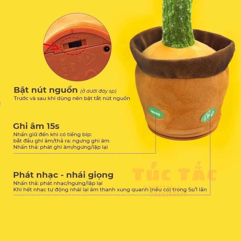 Giá xả kho Cây xương rồng xanh hát , nhảy múa, nhại giọng nói vui nhộn cho bé