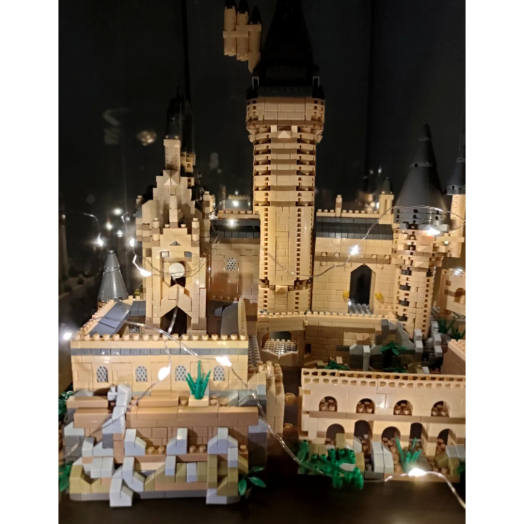Tương thích với các khối xây dựng Lego Trường Phù thủy và Pháp sư Harry Potter lắp ráp đồ chơi giáo dục Lâu đài Hogwarts