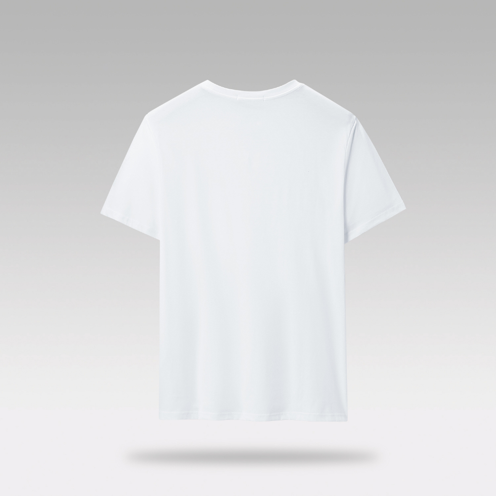 HLA - Áo thun nam ngắn tay logo chữ đơn giản công nghệ icetech mát lạnh Cool & breathable icy cotton T-shirt