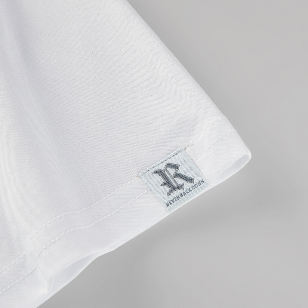 HLA - Áo thun nam ngắn tay logo chữ đơn giản công nghệ icetech mát lạnh Cool & breathable icy cotton T-shirt