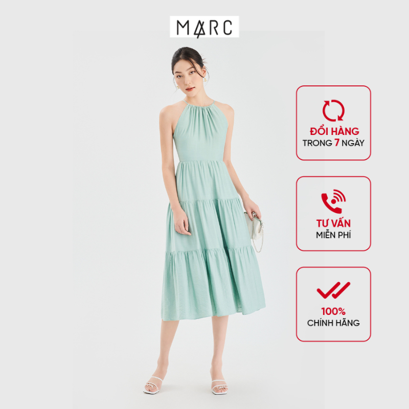 Đầm Cổ Yếm MARC FASHION Thắt Dây Sau - FALH073223