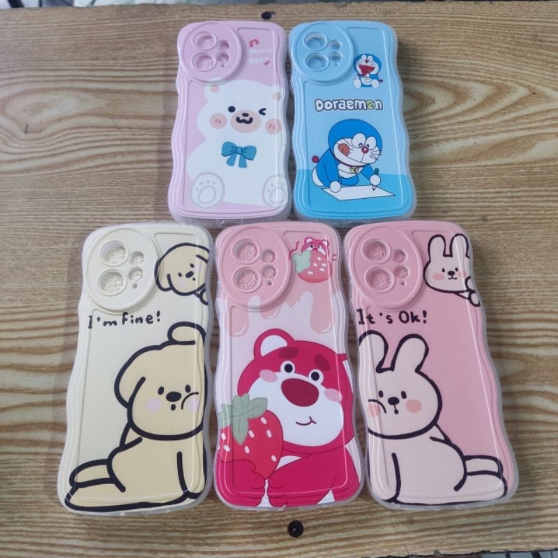 Ốp lưng Xiaomi Redmi note 12 dẻo viền lượng sóng lưng in hình thú dễ thương có bảo vệ camera