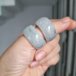 Nhẫn nam bản to màu trắng ngọc phj thúy