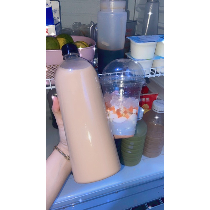 Trà sữa nhà làm chai 330ml tặng topping ngẫu nhiên